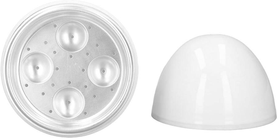 Magnetron Eierkoker Gekookt Ei Maker Snel Eieren Koken Compact Ontwerp Voor 6 Eieren Wit