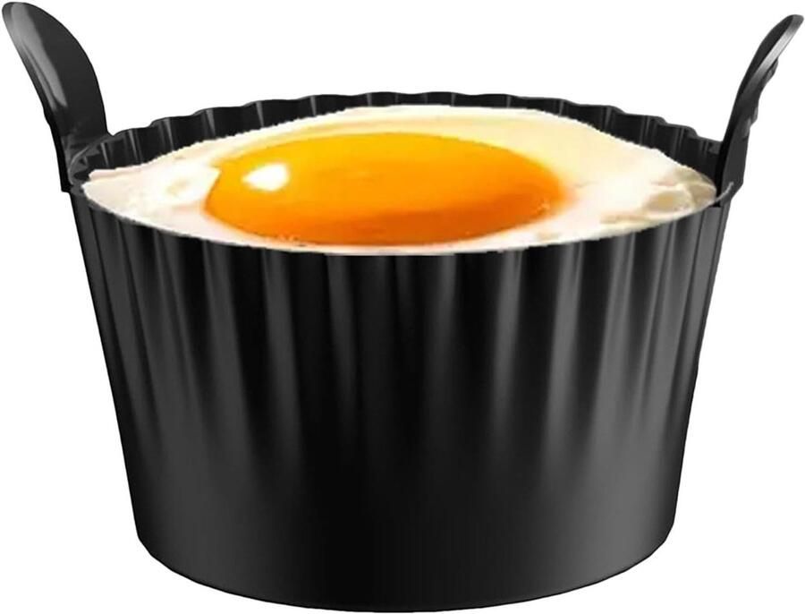 Magnetron eierkoker Gepocheerde eierkoker Snel ontbijt maken Flexibel siliconen ontwerp 9 x 9 x 5.5 cm
