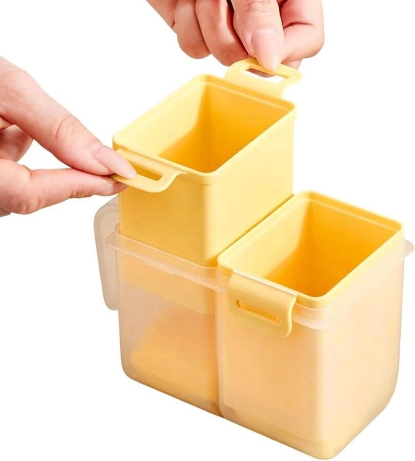 Magnetron Eierkoker Omelet Maker Ontbijt Bereiden Twee Vakken ca. 13 cm Geel