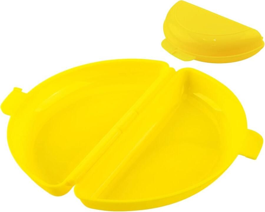 Magnetron Eierkoker Omelet Vorm Snel Ontbijt Maken Antiaanbaklaag 21x12 cm Meerdere kleuren