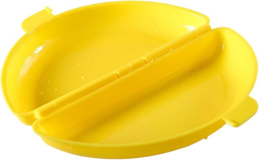 Magnetron Eierkoker Omeletpan Stomer Ontbijt Bereiden Hittebestendig Siliconen 21 cm Grijs