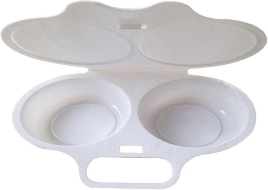 Magnetron Eierkoker Snelle Friteuse Lade Koken in Magnetron Gelijkmatige Warmteverdeling 16 x 11.5 x 3 cm
