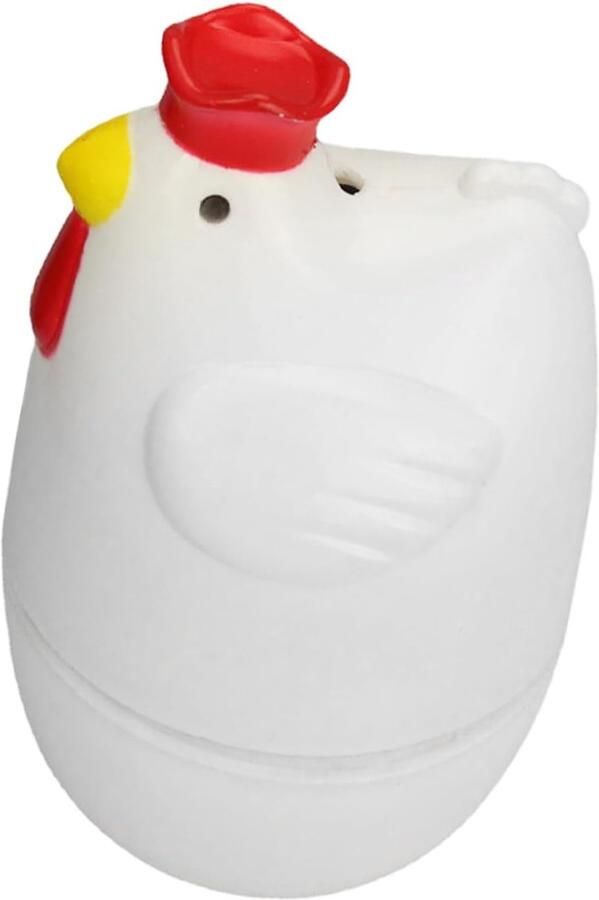 Magnetron Eierkoker Snelle Keukenmaker Praktisch Ontbijt Draagbaar Niet-stick 6.8x7x11.5 cm Wit