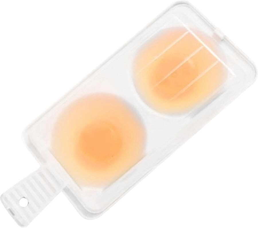 Magnetron Eierkoker Stoomvorm Deksel Snel Ontbijt Twee Vakken 23x10x4 cm Kleuren