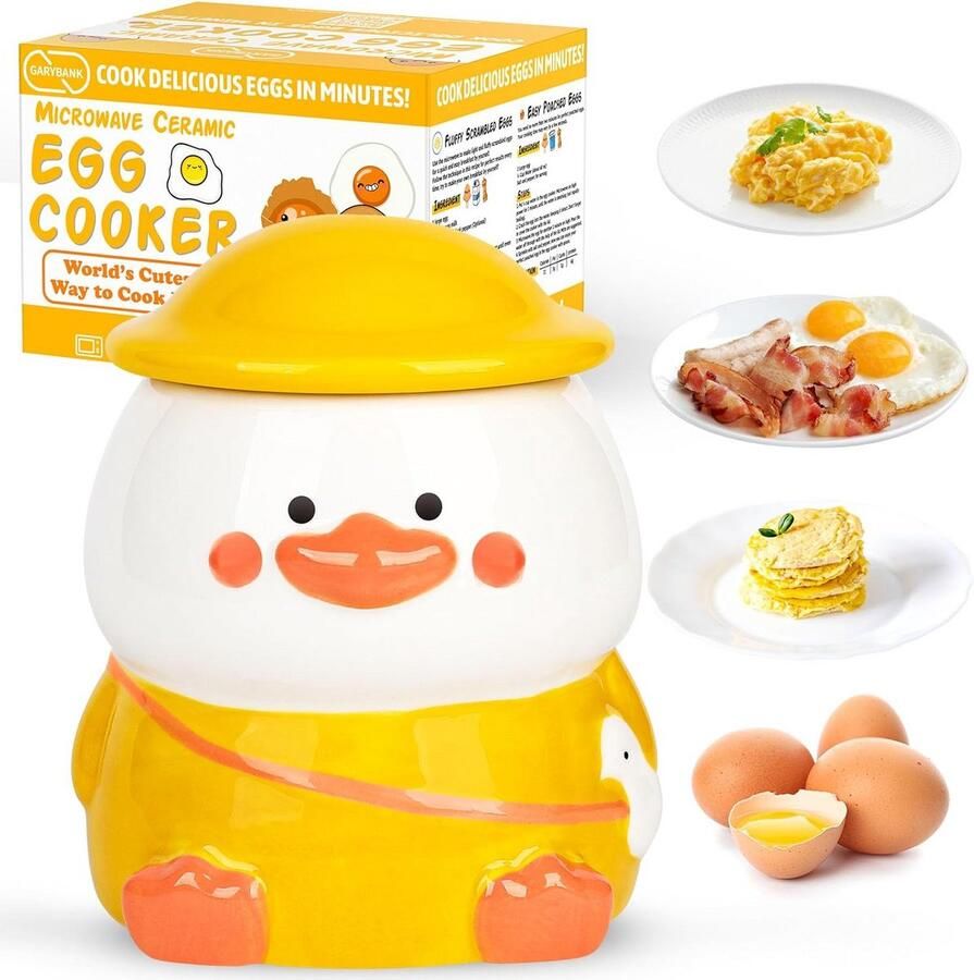 Magnetron Eierkoker voor 4 Eieren Snel Roerei Gepocheerde Eieren en Omeletten