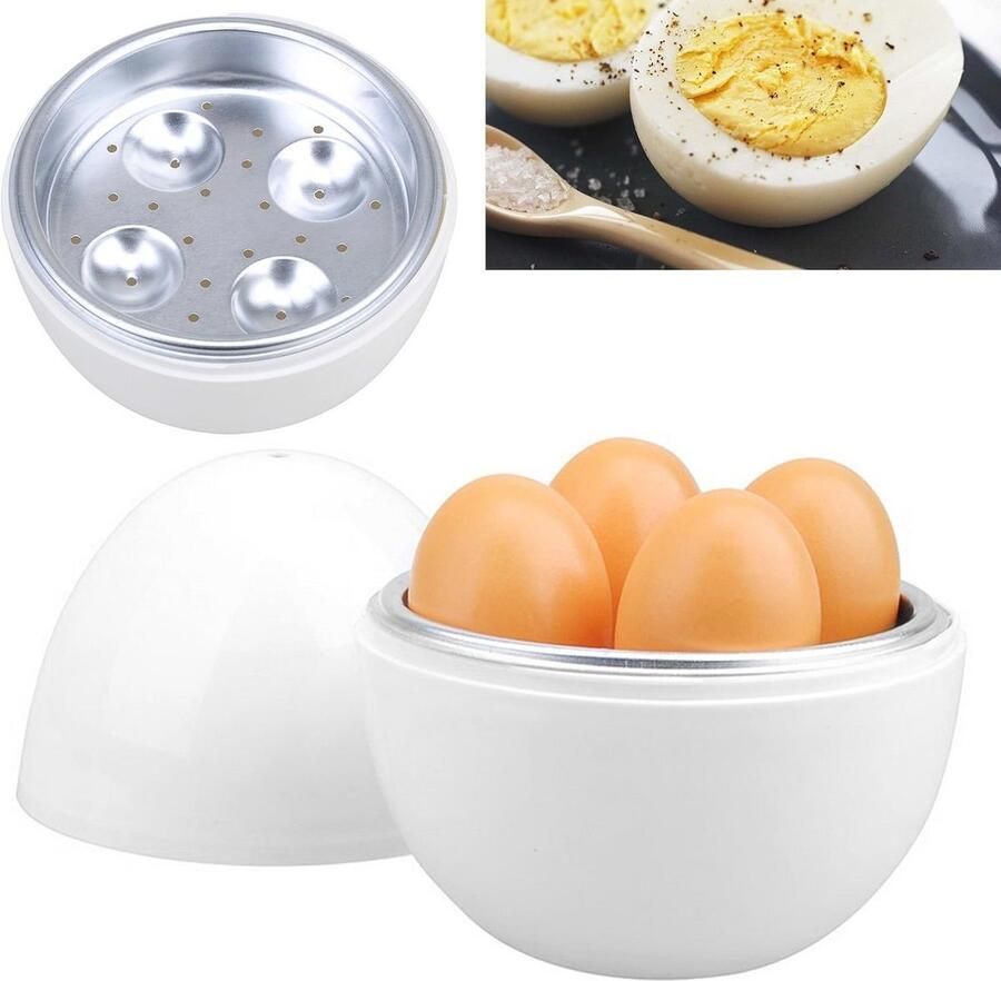 Magnetron Eierkoker voor Perfect Gekookte Eieren Keukenaccessoires