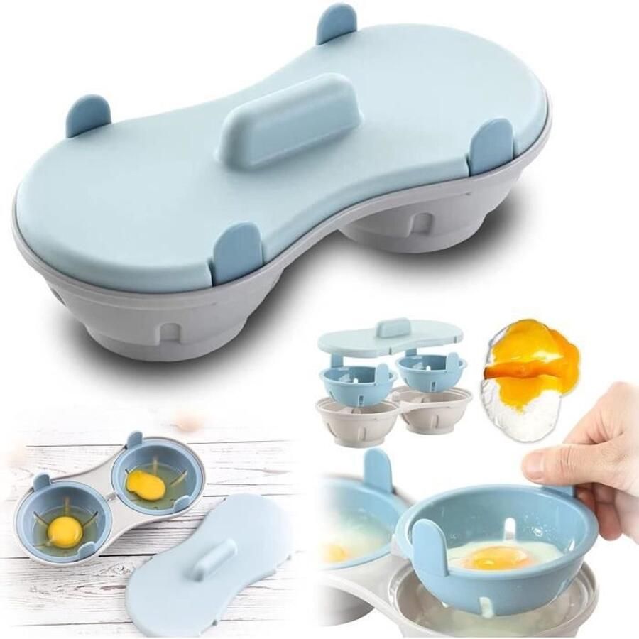 Magnetron-eierkoker voor twee kopjes eierfriteuse eierwarmer eiervorm