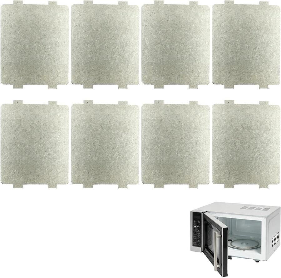 Magnetron Golfgeleider Mica Platen Oven Repareren Hittebestendig 500°C 8 Stuks Grijs