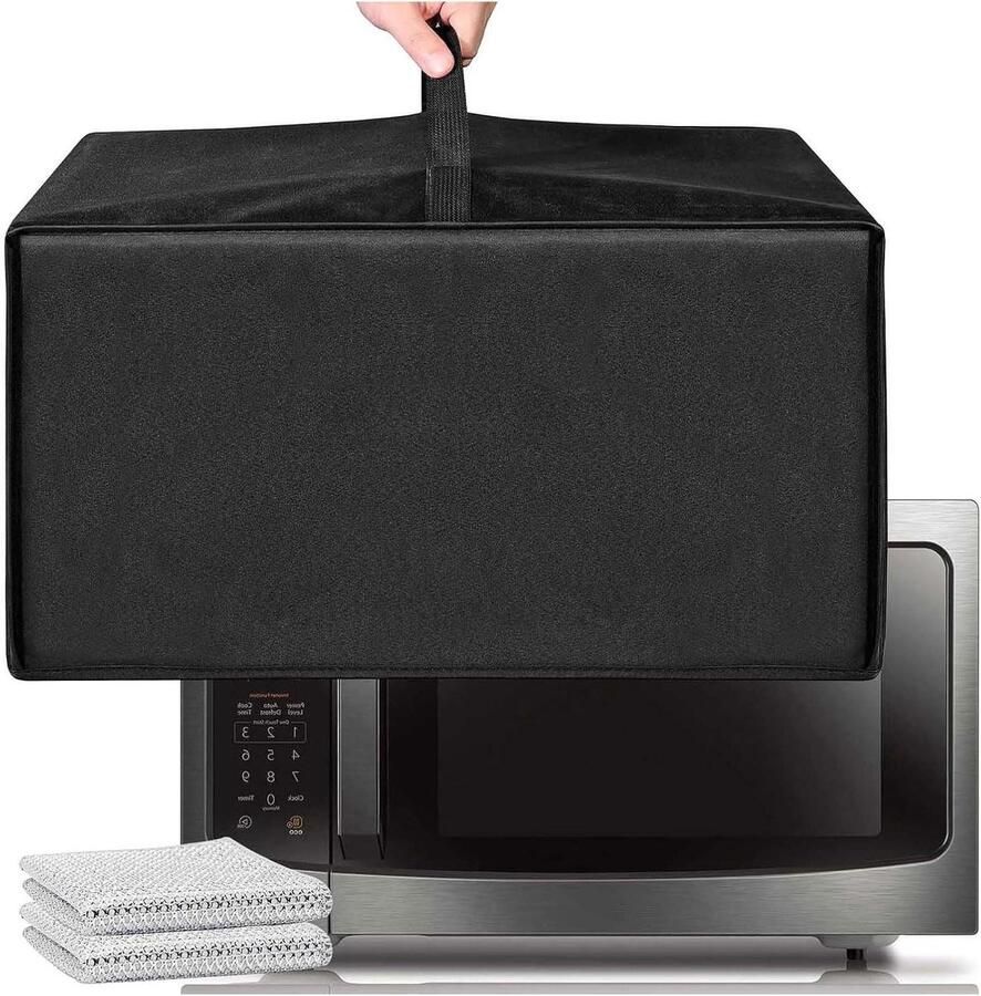 Magnetron Grill Cover Stofkap Oven Keuken Beschermen Waterbestendig Oxford Stof 60x52x33cm Zwart