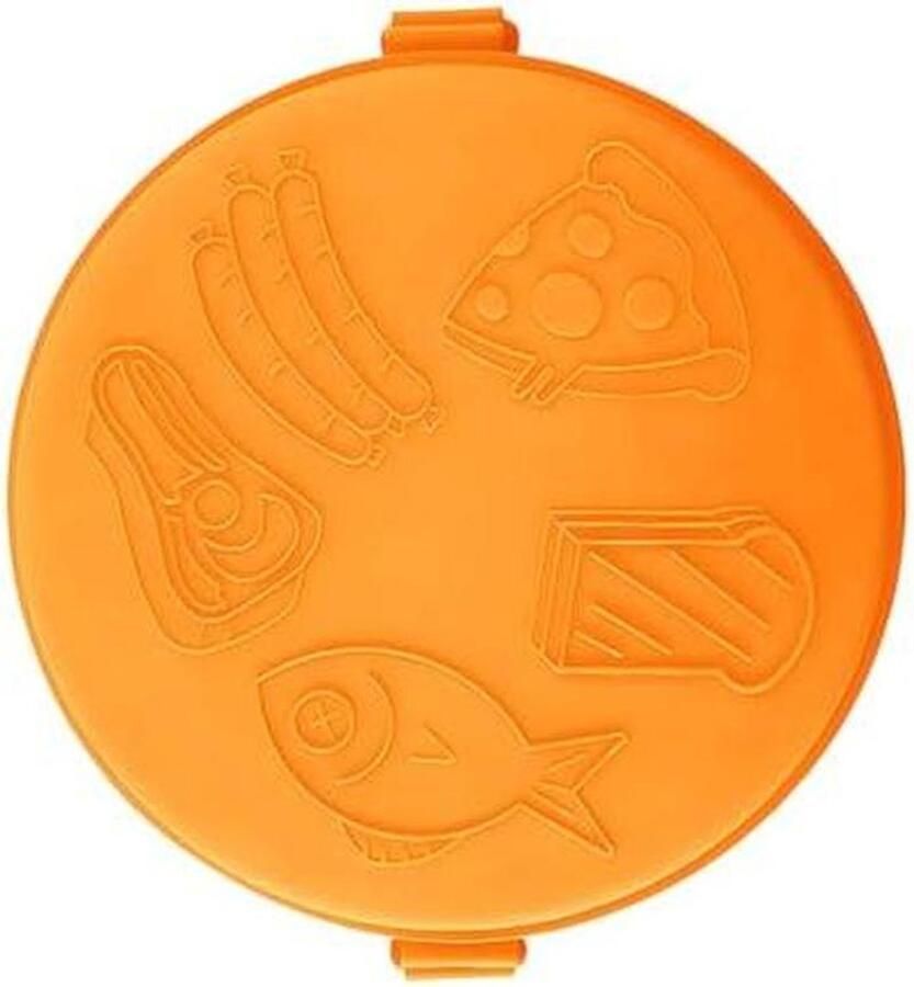 Magnetron Grill Plaat Ronde Bakplaat Sandwich Broodrooster Snelle Maaltijd Bereiding Tijdbesparend Koken Niet Gespecificeerd Zilver