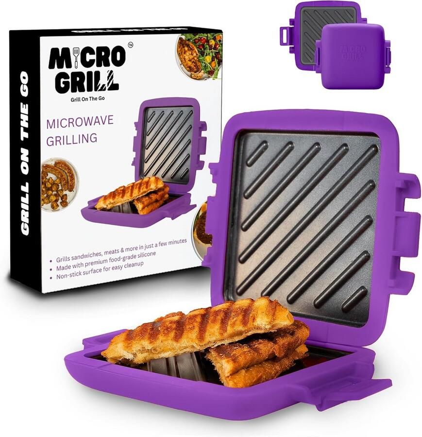 Magnetron Grill voor Panini en Toasty's Snel en Eenvoudig Grillen in 4 Minuten