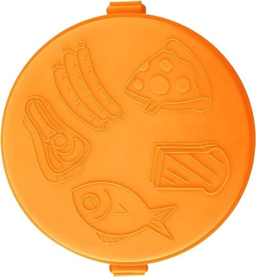 Magnetron Grillpan Pizzaplaat Kaas Snelle Maaltijden Gelijkmatige Warmte 27 cm Breed Oranje
