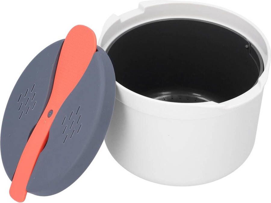 Magnetron Hete Rijstkoker 2L Huishoudelijke Magnetron Rijstkoker Hittebestendige Rijst Stoomboot voor Thuis Keuken