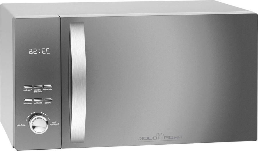Magnetron met grill Hete lucht oven Snel koken 3-in-1 functie 23 liter inhoud Roestvrij staal