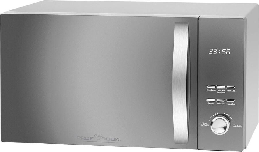 Magnetron Hetelucht Grill Multifunctionele Oven Snel Maaltijden Bereiden 3-in-1 Functie 23 Liter Inhoud Roestvrij Staal