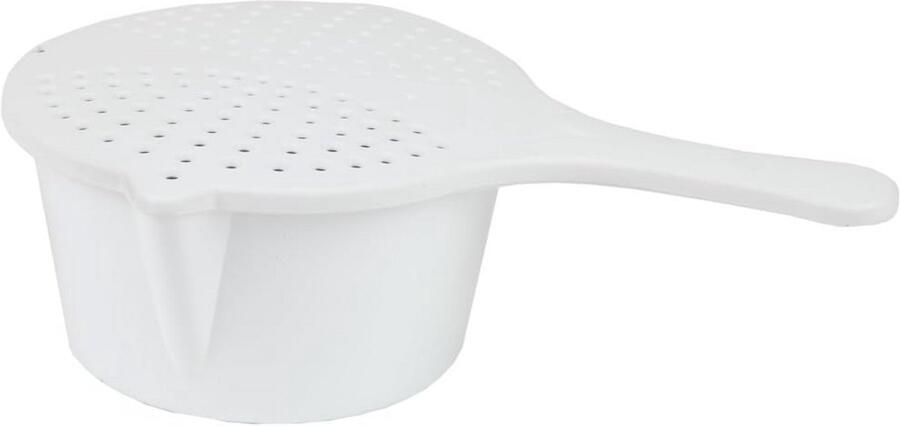 Magnetron Kookpot Zeef Deksel Snel Koken Ingebouwde Zeef 26.7 cm Wit