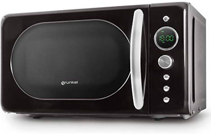 Magnetron met 20 liter capaciteit in vintage design 700 W digitale bediening met 5 kookstanden en ontdooifunctie