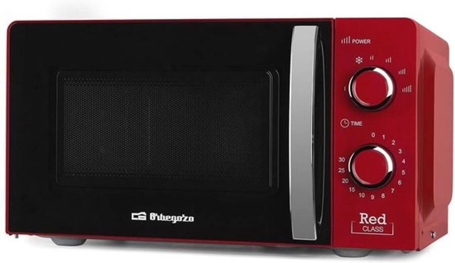 Magnetron met 20L capaciteit 6 niveaus timer en ontdooiprogramma 700W Rood