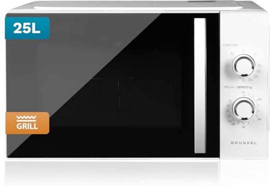 Magnetron met Grill 800W 25 Liter Inhoud 5 standen en Ontdooi Functie