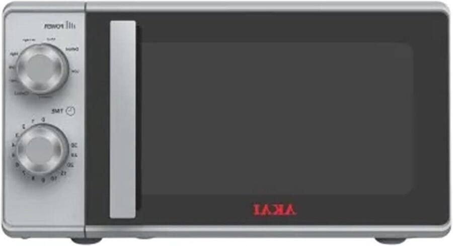 Magnetron met Grill Compacte Oven Snel Eten 5 Vermogensniveaus 20 Liter Capaciteit Zilver