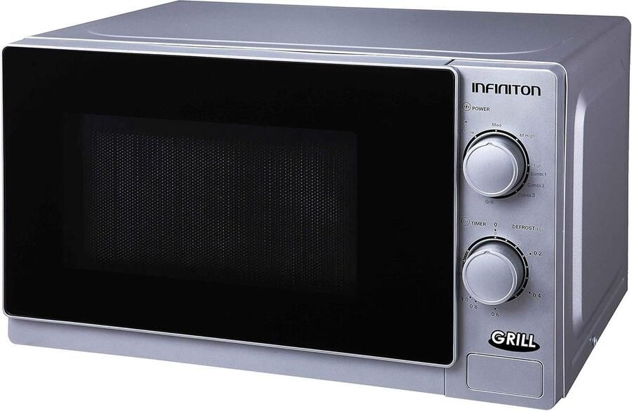 Magnetron met Grill Compacte Oven Snel Eten 9 Vermogensstanden 20 Liter Zilver