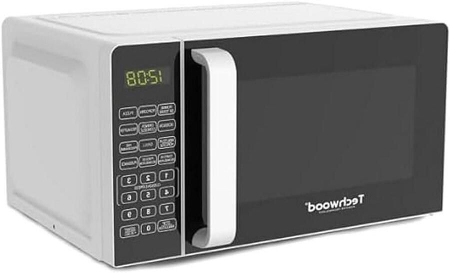 Magnetron met Grill Compacte Oven Snel Eten Bereiden Digitale Bediening 20 Liter Inhoud Wit