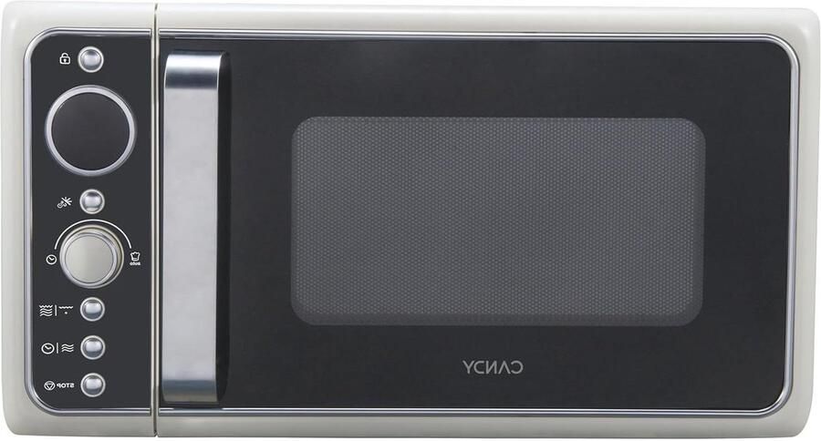 Magnetron met Grill Compacte Oven Snel Eten Bereiden Vintage Design 20 Liter Capaciteit Crème