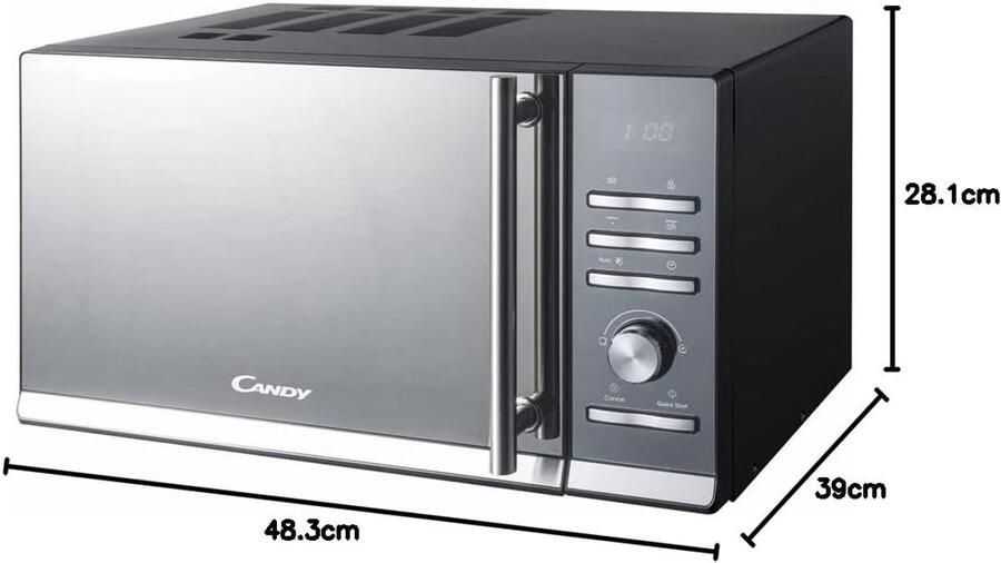 Magnetron met Grill Compacte Oven Snel Koken Gecombineerde Functies 23 Liter Zwart
