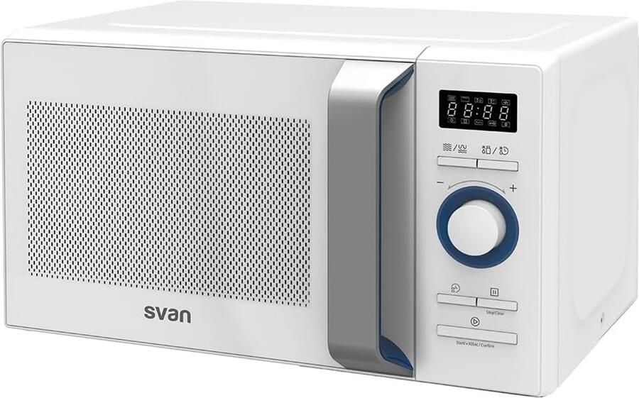Magnetron Met Grill Compacte Oven Snel Opwarmen 8 Programma's 46 x 37 cm Wit