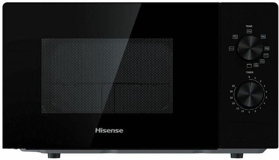 Magnetron met Grill Compacte Oven Snelle Maaltijden Mechanische Bediening 20 Liter Inhoud Zwart