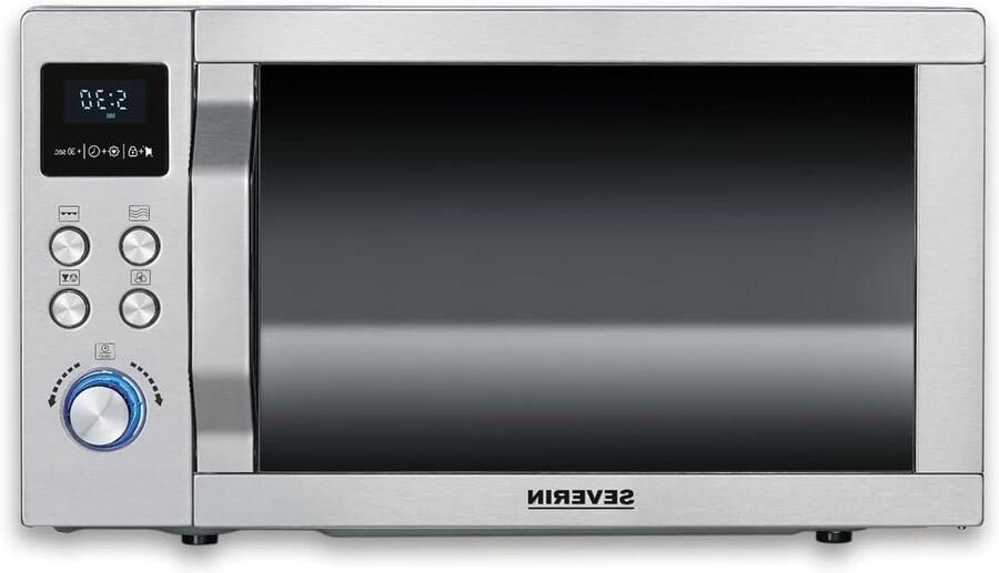Magnetron met grill Heteluchtoven combi Eten bereiden 3-in-1 functie 23 Liter Zilver