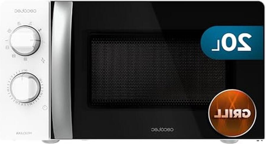 Magnetron met Grill Oven Apparaat Snel Eten Bereiden 3Dwave Technologie 20L Inhoud Zwart