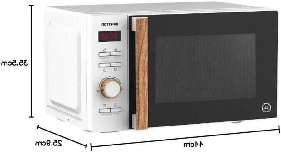 Magnetron met Grill Oven Apparaat Snel Eten Bereiden Inclusief Stoompan 20 Liter Wit