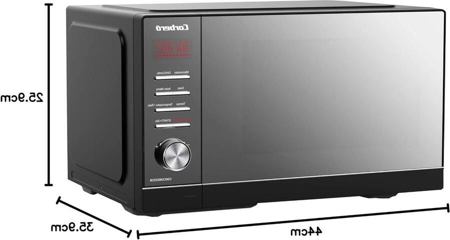 Magnetron met grill Oven combi Snel eten bereiden Automatisch menu 25 liter inhoud Zwart