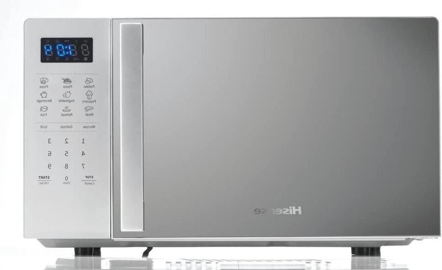 Magnetron met grill Oven combi Snelle maaltijden Elektronische bediening 20 liter inhoud Zilver