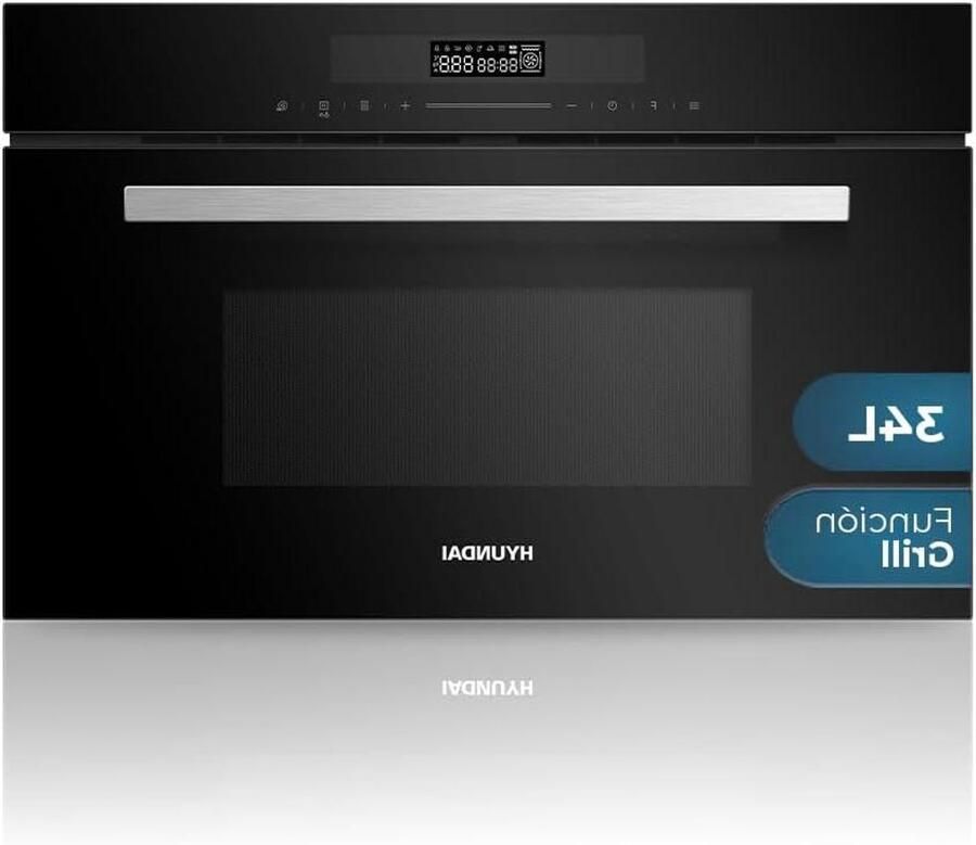 Magnetron met Grill Oven Combimagnetron Snel Eten Bereiden 34 Liter Inhoud 900 Watt Zwart