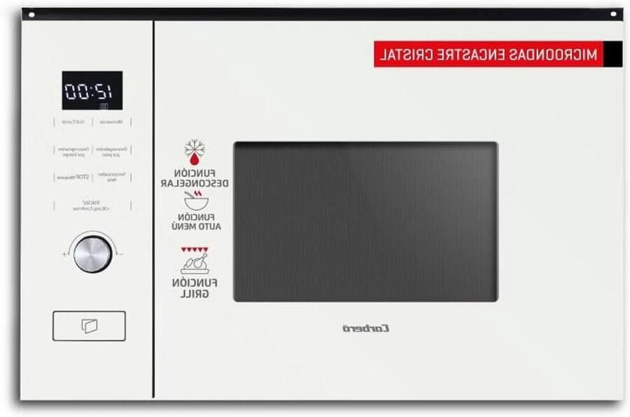 Magnetron met Grill Oven Combimagnetron Snel Gerechten Bereiden Touch Bediening 20 Liter Wit