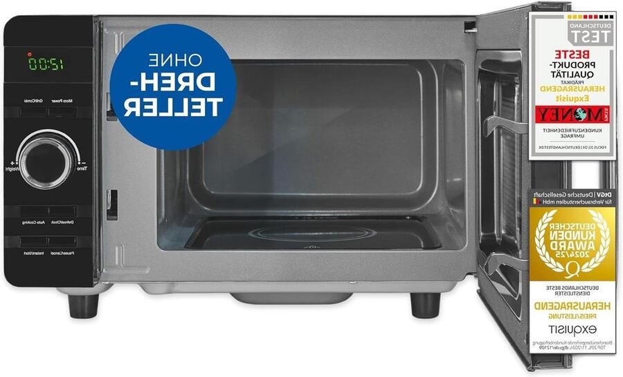 Magnetron met Grill Oven Compacte Magnetron Snel Eten Opwarmen Flatbed Zonder Draaiplateau 20 Liter Zwart