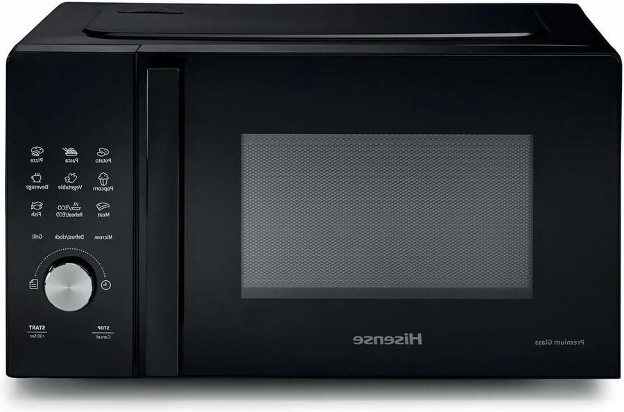 Magnetron met Grill Oven Grilloven Snel Eten Bereiden 9 Voorgeprogrammeerde Functies 20 Liter Zwart