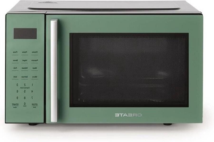 Magnetron met grill Ovenfunctie Snel koken 8 automatische programma's 23 liter Groen