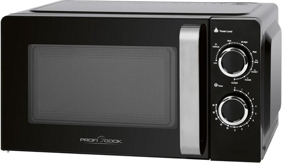 Magnetron met Grillfunctie 17 Liter Inhoud 700W Magnetron 900W Grill Zwart