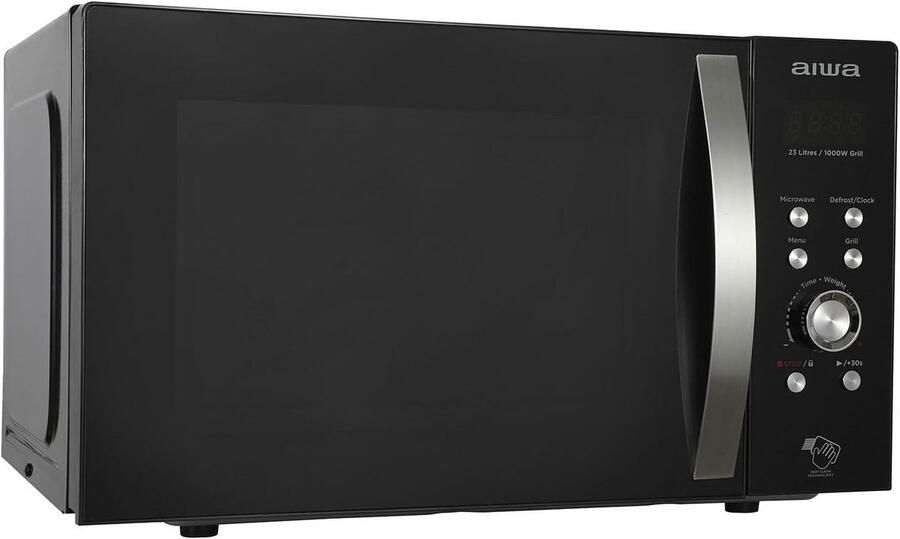 Magnetron met Grillfunctie 23 Liter 800W met 8 Automatische Programma's en Elektronische Bediening Zwart