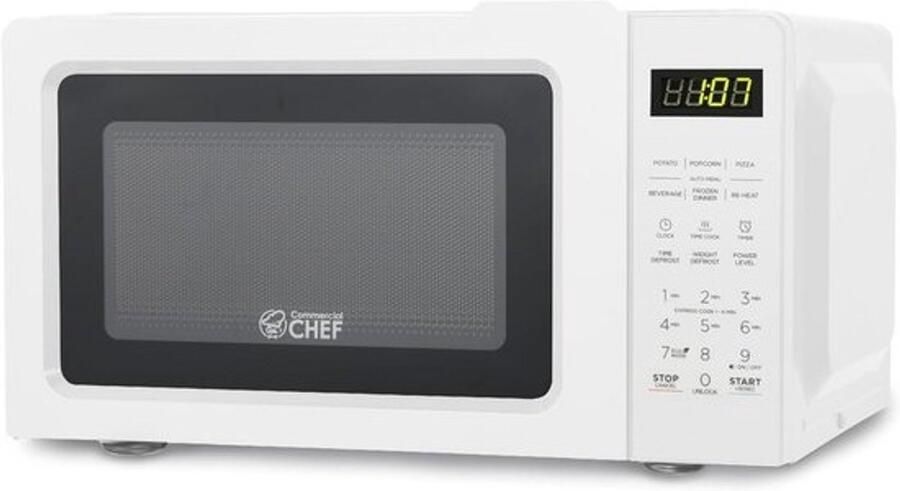 Magnetron met kookplaat Kleine oven Snel maaltijden bereiden Touch bediening 0.7 CU capaciteit Wit