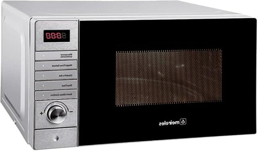 Magnetron Microgolfoven Snel opwarmen Roestvrij staal paneel 20 Liter Zwart