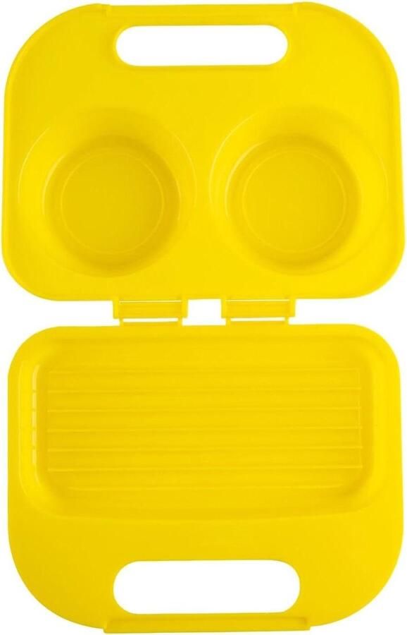 Magnetron Omelet Maker Eierkoker Snel Ontbijt Maken Antiaanbaklaag 18.4 x 15 cm Geel