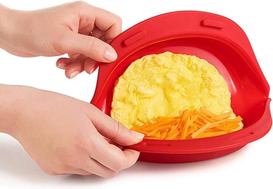Magnetron Omelet Maker Eierrol Bakpan Snel Ontbijt Maken Geïntegreerd Ontwerp 86 x 46 inch Meerkleurig