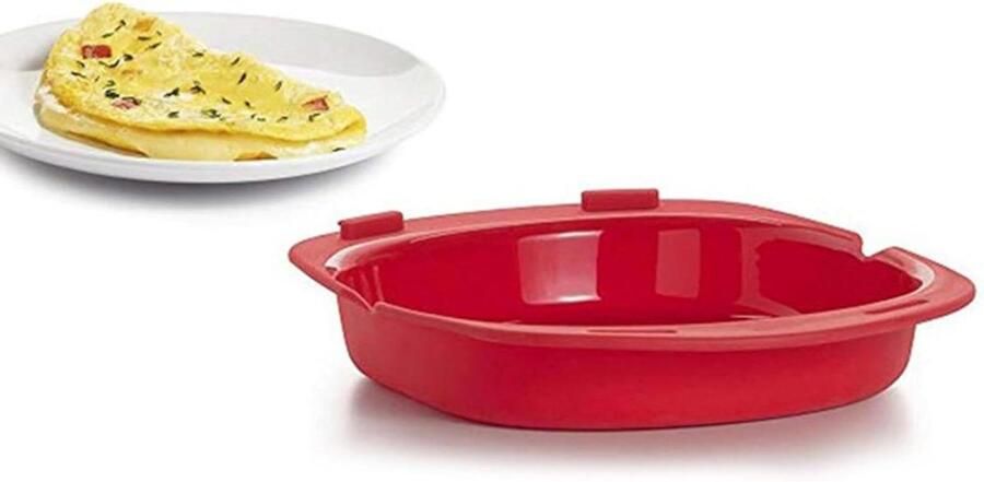 Magnetron Omelet Maker Omelet Pan Eierrol Snel Ontbijt Maken Opvouwbaar Siliconen Ontwerp 24cm Meerkleurig