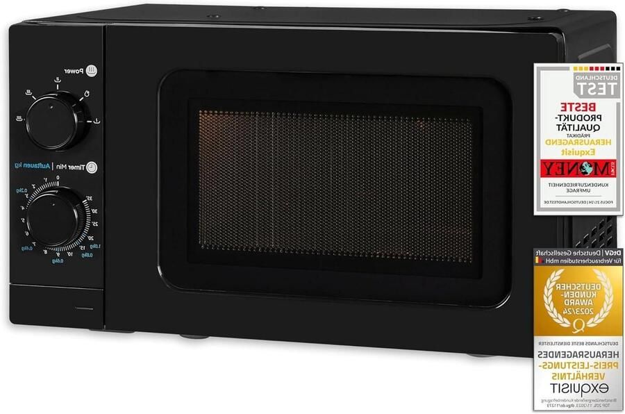Magnetron Oven Apparaat Eten Opwarmen 5 Vermogensstanden 20 Liter Zwart