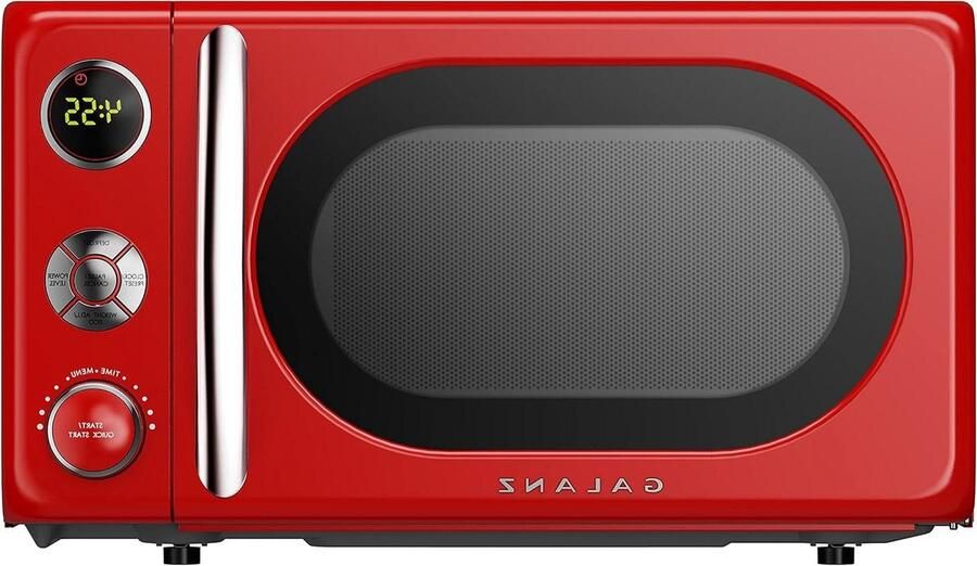 Magnetron Oven Apparaat Snel Opwarmen Digitale Controle 35 cm Diep Rood
