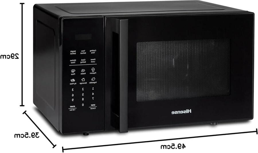 Magnetron Oven Combimagnetron Snel opwarmen XL-draaiplateau 29 Liter Zwart